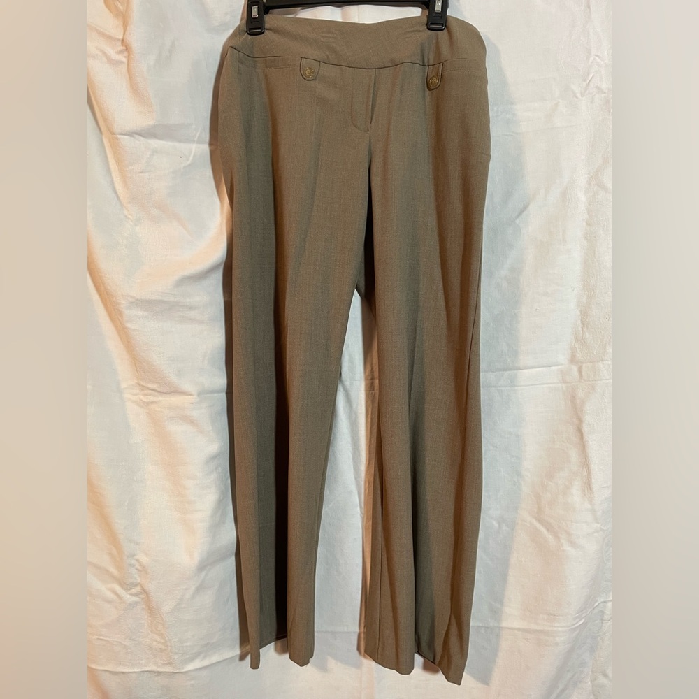Dress Barn Roz & ALI, Pull Up Work Pants, Size 6 Petite Brownish Gray